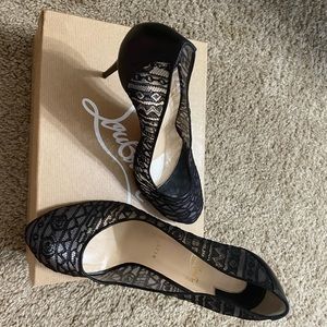 Christian Louboutin Dentelle Jersey/Kid